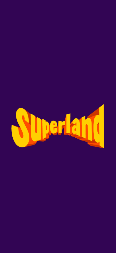 This is the splash screen for Superland.